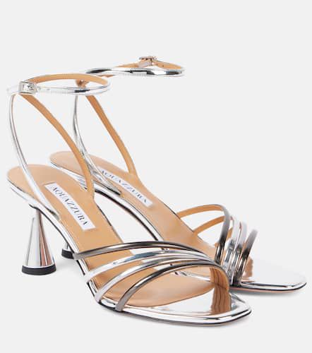 Latour 75 metallic leather sandals - Aquazzura - Modalova