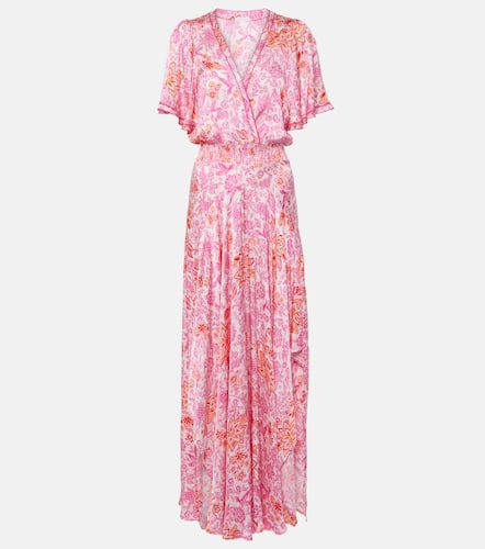 Mabelle floral satin maxi dress - Poupette St Barth - Modalova