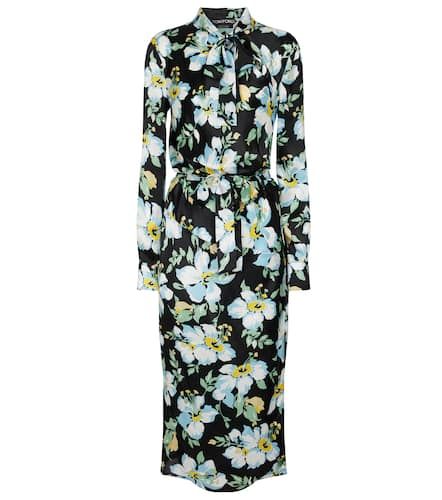 Vestido midi de seda floral - Tom Ford - Modalova