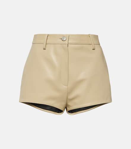 High-rise leather shorts - Magda Butrym - Modalova