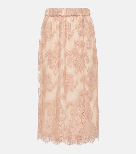 Gucci Floral lace midi skirt - Gucci - Modalova