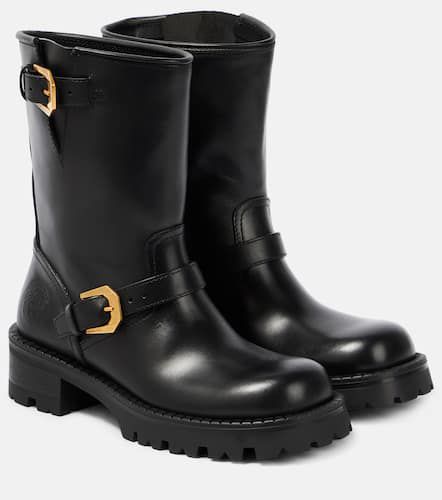 Versace Leather ankle boots - Versace - Modalova