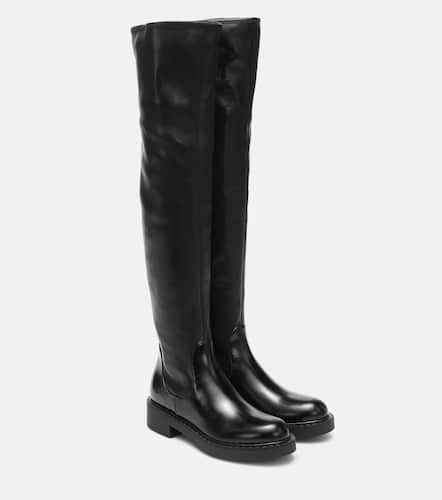 Prada Overknee-Stiefel aus Leder - Prada - Modalova