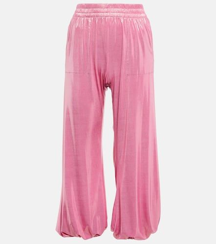 Norma Kamali Boyfriend lame pants - Norma Kamali - Modalova