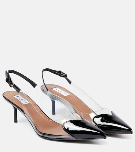 Alaïa Slingback-Pumps Cœur mit Lackleder - Alaia - Modalova