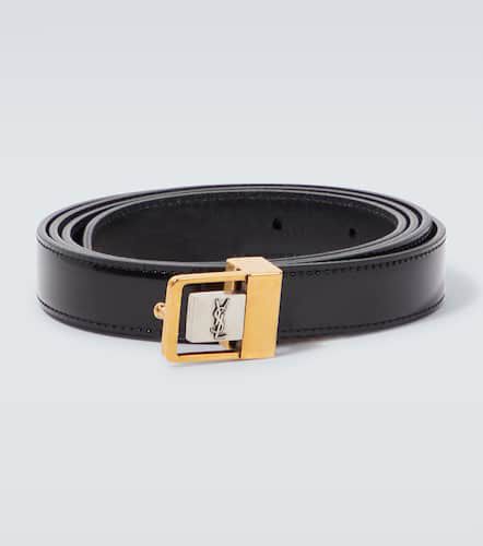 La 66 slim leather belt - Saint Laurent - Modalova