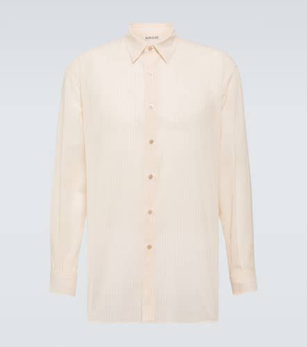 Striped cotton organza Oxford shirt - Auralee - Modalova