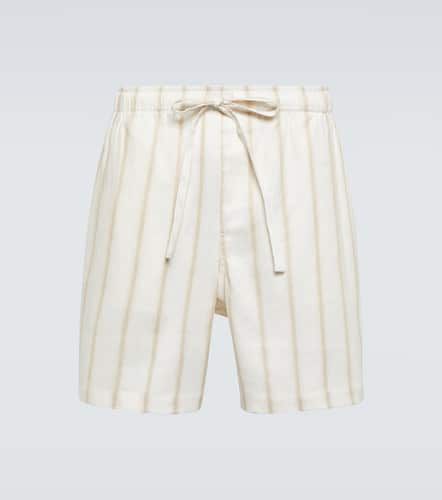 Commas Striped linen-blend shorts - Commas - Modalova