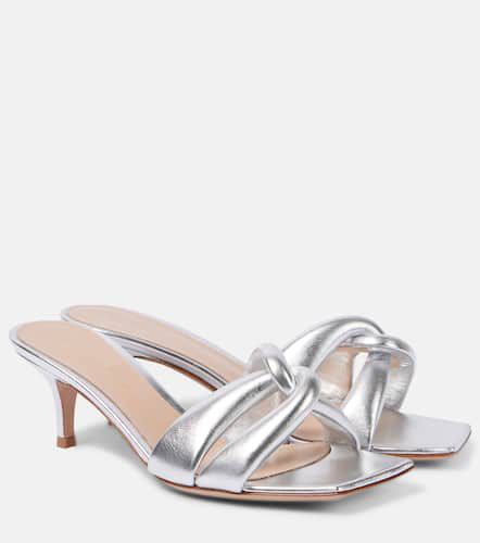 Amour metallic leather mules - Gianvito Rossi - Modalova