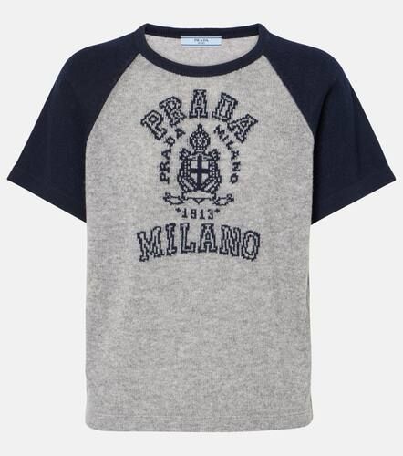 Prada Logo cashmere T-shirt - Prada - Modalova