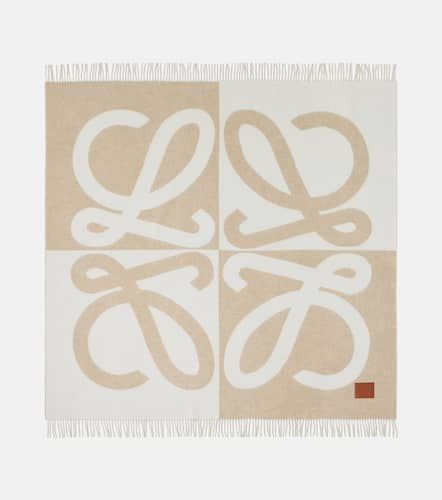 Manta de lana y cachemir con anagrama - Loewe - Modalova