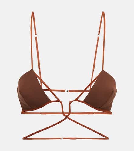 Nensi Dojaka Cutout cotton bra top - Nensi Dojaka - Modalova