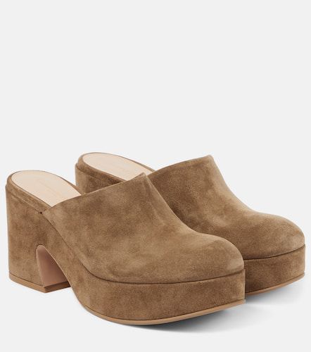 Lyss suede platform mules - Gianvito Rossi - Modalova