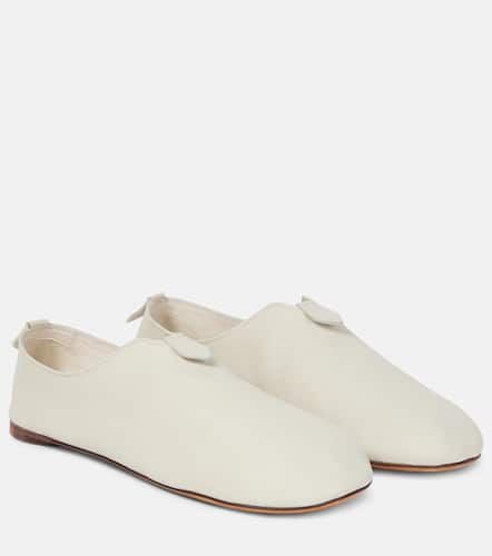 Floaty leather slip-on shoes - Loro Piana - Modalova