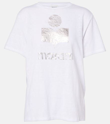 T-shirt Zewel in lino con stampa - Marant Etoile - Modalova