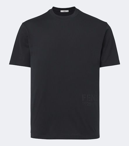 Camiseta de jersey de algodón con logo - Fendi - Modalova