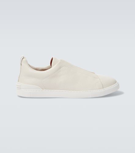 Slip-Ons Triple Stitch aus Leder - Zegna - Modalova