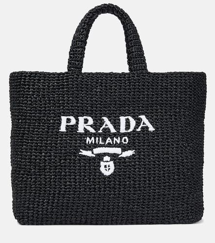 Prada Shopper effetto rafia - Prada - Modalova