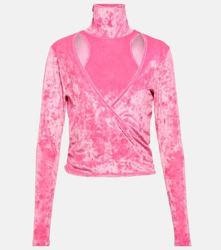 Ganni Top cache-cœur en velours - Ganni - Modalova