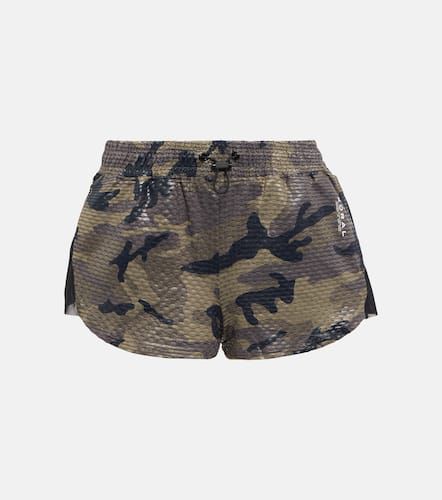 Power Shiny Netz camouflage shorts - Koral - Modalova