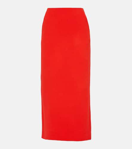 Virgin wool crêpe midi skirt - David Koma - Modalova