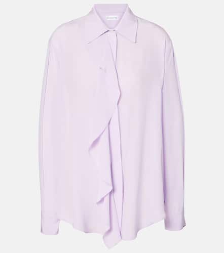 Blusa de seda asimétrica con volantes - Victoria Beckham - Modalova