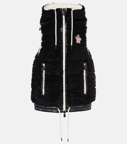 Daunenweste aus Faux Shearling - Moncler Grenoble - Modalova