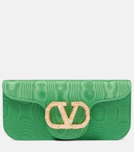 Verzierte Clutch Locò Mini aus Moiré - Valentino Garavani - Modalova