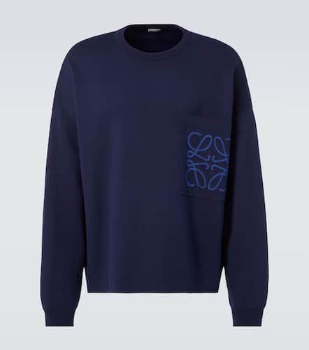 Sudadera de mezcla de algodón con anagrama - Loewe - Modalova