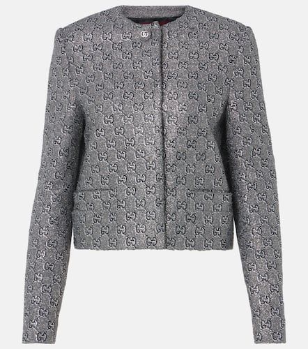 Gucci Blazer de lamé con GG - Gucci - Modalova