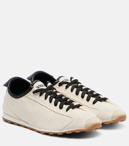 Leather-trimmed canvas sneakers - Jacquemus - Modalova