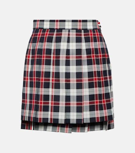 Pleated wool-blend miniskirt - Thom Browne - Modalova