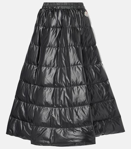 Falda midi de plumas acolchada - Moncler - Modalova