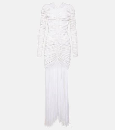 Guisa fringed shirred silk-blend gown - Khaite - Modalova