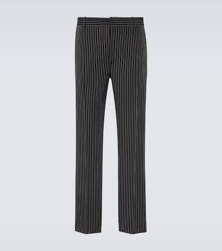 Pinstripe wool and mohair suit pants - Alexander McQueen - Modalova