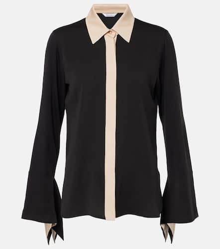 Camisa de charmeuse de seda con volantes - Max Mara - Modalova