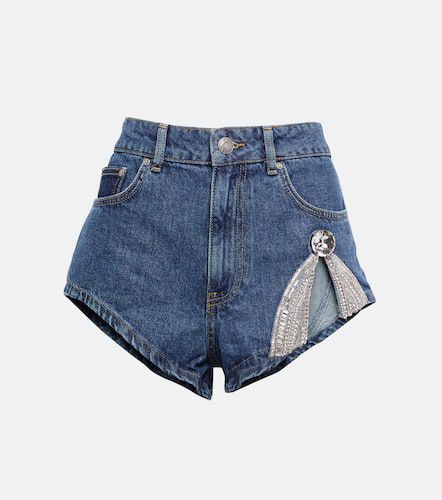 Area Embellished denim shorts - Area - Modalova