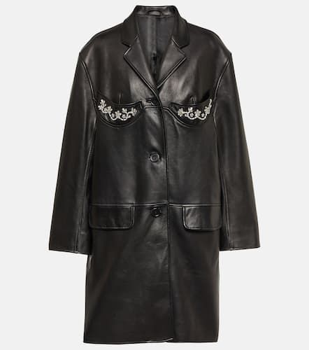 Cappotto in pelle con cristalli - Simone Rocha - Modalova