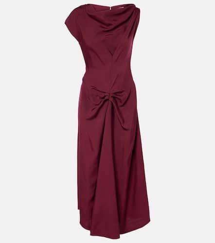 Deconstructed gathered midi dress - Victoria Beckham - Modalova