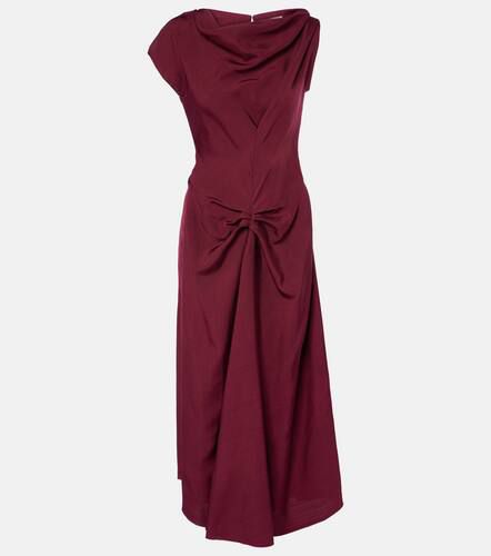 Deconstructed gathered midi dress - Victoria Beckham - Modalova