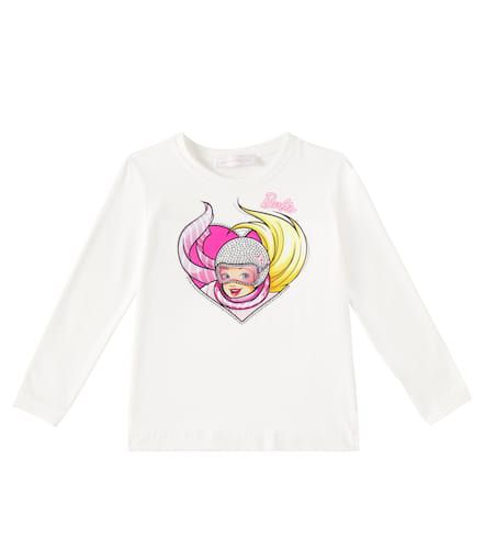 X Barbie® camiseta de mezcla de algodón - Monnalisa - Modalova