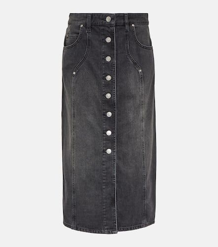 Vandy denim midi skirt - Marant Etoile - Modalova