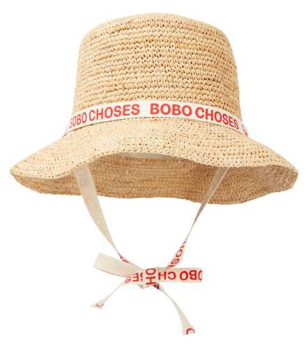 Sombrero de rafia con logo - Bobo Choses - Modalova