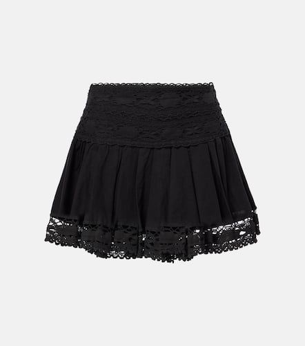 Violana embroidered linen and cotton miniskirt - Marant Etoile - Modalova