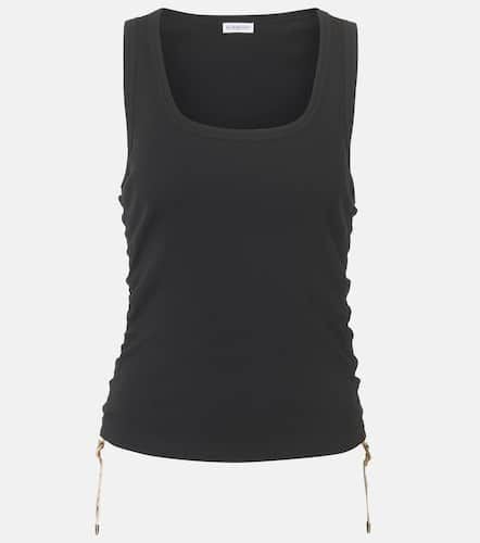 Burberry Ruched cotton-blend top - Burberry - Modalova