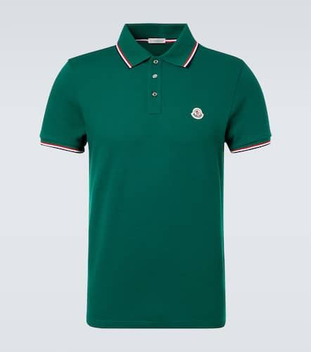 Polo in cotone piquÃ© con logo - Moncler - Modalova