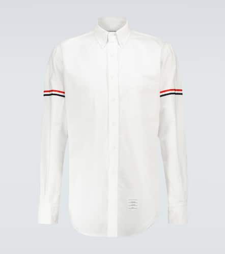 Camicia in cotone con grosgrain tricolore - Thom Browne - Modalova