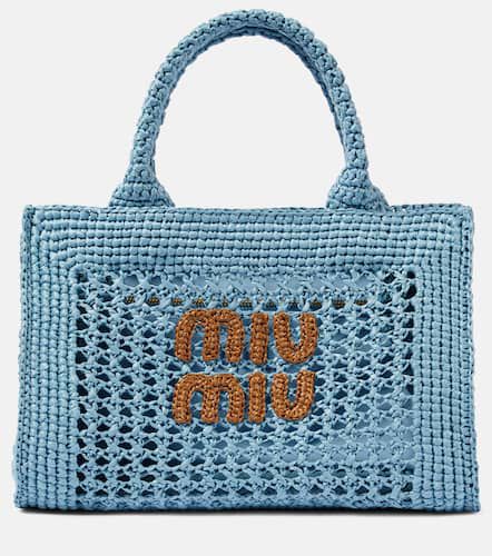 Miu Miu Borsa in crochet con logo - Miu Miu - Modalova