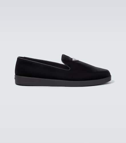 Prada Logo velvet loafers - Prada - Modalova