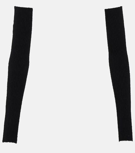 Ribbed-knit cotton-blend sleeves - Wardrobe.NYC - Modalova